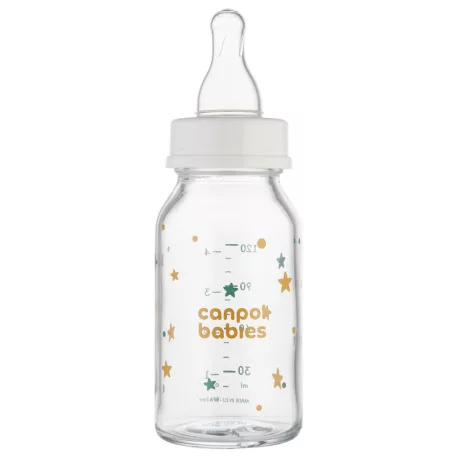 Canpol babies Keskeny nyakú cumisüveg TOYS 120ml