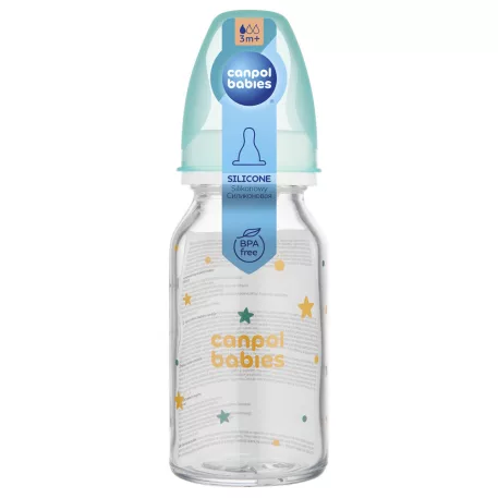 Canpol babies Keskeny nyakú cumisüveg TOYS 120ml