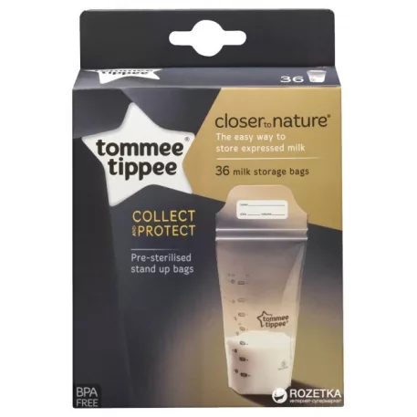 Tommee Tippee anyatejtároló zacskó 350ml (36 db-os)