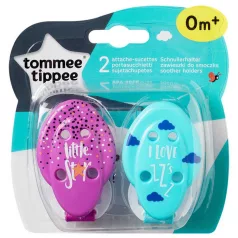   Tommee Tippee cumitartó lánc 2 db - kék, lila - little star