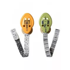 Tommee Tippee cumitartó lánc 2 db - sárga, zöld