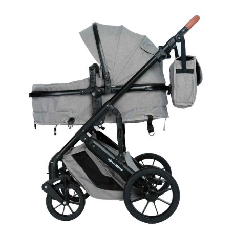 Mama Kiddies Grey Dove 3az1-ben multifunkciós babakocsi kiegészítőkkel szürke színben + ajándék