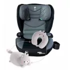 Mama Kiddies i-Fix Corsica biztonsági autósülés (100 -150 cm) világosszürke színben + Ajándék 
