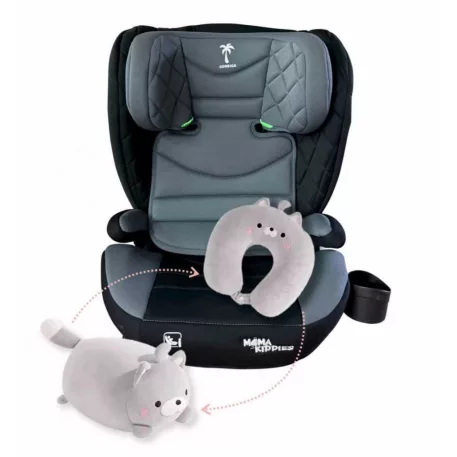 Mama Kiddies i-Fix Corsica biztonsági autósülés (100 -150 cm) világosszürke színben + Ajándék 
