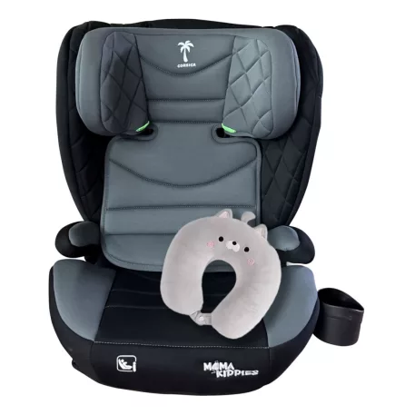 Mama Kiddies i-Fix Corsica biztonsági autósülés (100 -150 cm) világosszürke színben + Ajándék 