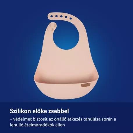 LOVI Szilikon előke zsebbel Nude