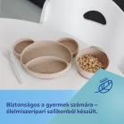 Canpol babies Szilikon osztott tányér tapadókoronggal Mackó krémszín