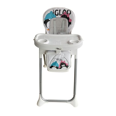 Mama Kiddies ProComfort NewLine fehér pingvin mintás multifunkciós etetőszék + Ajándék