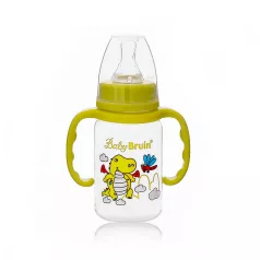   1 db Baby Bruin fogantyús cumisüveg 120 ml + Ajándék - zöld