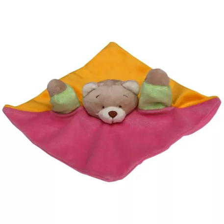 Baby Bruin macikás báb plüss kendő 20*20 cm - színes