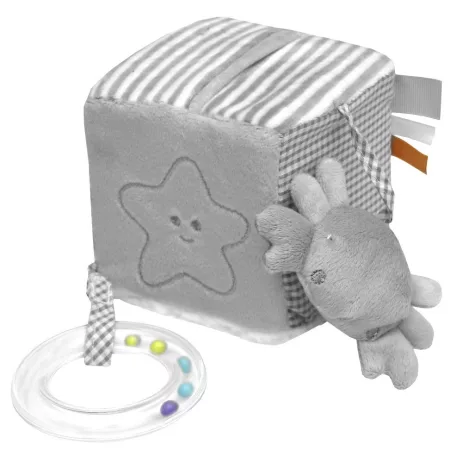 Baby Bruin plüss kocka tengeri állatok 3D 10x10x10 cm - szürke