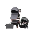 Mama Kiddies Sun Grey ELITE 3az1-ben babakocsi kiegészítőkkel szürke színben + Ajándék
