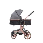 Mama Kiddies Sun Grey ELITE 3az1-ben babakocsi kiegészítőkkel szürke színben + Ajándék