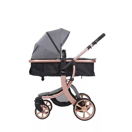 Mama Kiddies Sun Grey ELITE 3az1-ben babakocsi kiegészítőkkel szürke színben + Ajándék