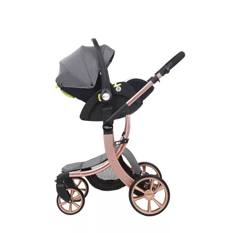 Mama Kiddies Sun Grey ELITE 3az1-ben babakocsi kiegészítőkkel szürke színben + Ajándék