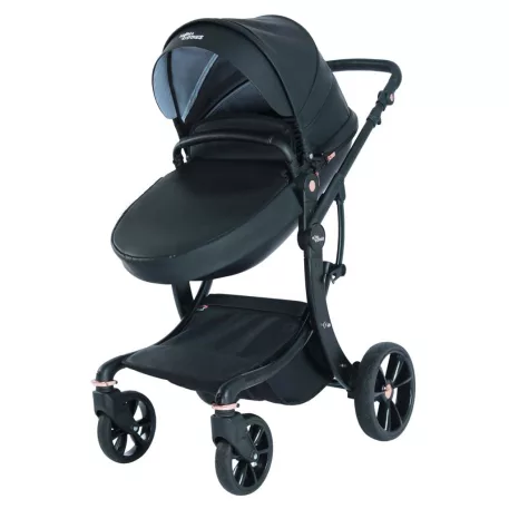 Mama Kiddies New York 3az1-ben multifunkciós babakocsi kiegészítőkkel fekete színben + ajándék