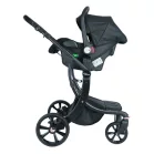 Mama Kiddies New York 3az1-ben multifunkciós babakocsi kiegészítőkkel fekete színben + ajándék