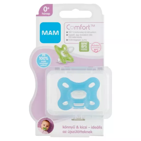 MAM Comfort puha szilikon cumi 0+ hónap - fiús