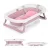 Chipolino Isla összecsukható kád hálós babatartóval 81 cm - Pink