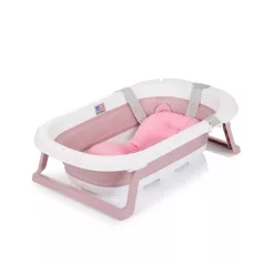   Chipolino Isla összecsukható kád hálós babatartóval 81 cm - Pink