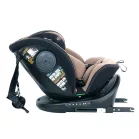 ISOFIX-es 360°-ban forgatható Mama Kiddies i-Size Power GT2 biztonsági autósülés (40 -150 cm) bézs színben ajándék napvédővel