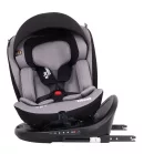 ISOFIX-es 360°-ban forgatható Mama Kiddies i-Size Power GT2 biztonsági autósülés (40 -150 cm) szürke színben ajándék napvédővel