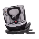 ISOFIX-es 360°-ban forgatható Mama Kiddies i-Size Power GT2 biztonsági autósülés (40 -150 cm) szürke színben ajándék napvédővel