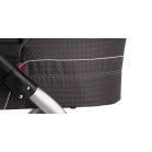 Detský kombinovaný kočík Mama Kiddies Prado Lux 3v1 s doplnkami, farba Silver Line + Darček