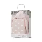 Lorelli Poffy Duo Baba Takaró és Párna Szett – Peach Bunny