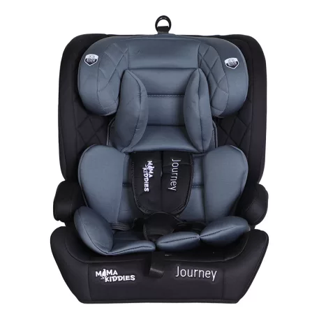 Mama Kiddies® i-Fix Journey 2 az 1-ben biztonsági autósülés (76–150 cm) Szürke / Fekete színben