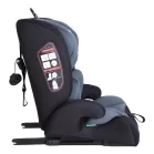 Mama Kiddies® i-Fix Journey 2 az 1-ben biztonsági autósülés (76–150 cm) Szürke / Fekete színben