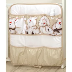   Mama Kiddies Baby Bear zsebes tároló világosbarna színben jegesmaci mintával