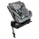 ISOFIX-es 360°-ban forgatható Mama Kiddies Felix i-Size autósülés támasztólábbal – szürke színben + ajándék gerinckiemelő
