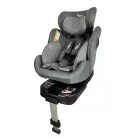 ISOFIX-es 360°-ban forgatható Mama Kiddies Felix i-Size autósülés támasztólábbal – szürke színben + ajándék gerinckiemelő
