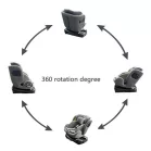ISOFIX-es 360°-ban forgatható Mama Kiddies Felix i-Size autósülés támasztólábbal – szürke színben + ajándék gerinckiemelő