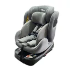 ISOFIX-es 360°-ban forgatható Mama Kiddies Felix i-Size autósülés támasztólábbal – szürke színben + ajándék gerinckiemelő