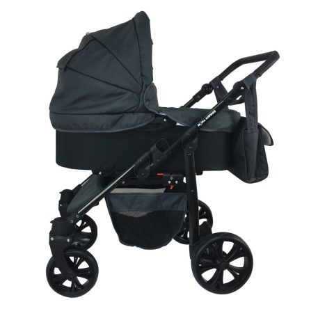 Mama Kiddies Sleep Collection 3az1-ben multifunkciós babakocsi sötétszürke színben + ajándék