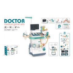   26 részes Mama Kiddies mobil orvosi kocsi, kiegészítőkkel