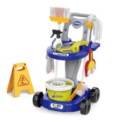   20 részes Mama Kiddies Little Helper takarító szett, kiegészítőkkel kék színben