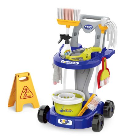 20 részes Mama Kiddies Little Helper takarító szett, kiegészítőkkel kék színben