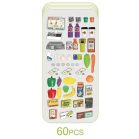 Mama Kiddies 60 részes 82 cm magas Luxury játék szupermarket kiegészítőkkel kék színben