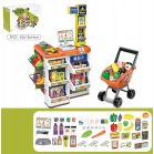 Mama Kiddies 60 részes 82 cm magas Luxury játék szupermarket kiegészítőkkel kék színben