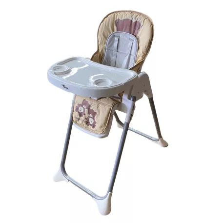 Mama Kiddies Lylyan multifunkciós etetőszék bézs színben macis mintával színben+ Ajándék