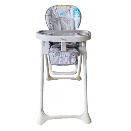 Mama Kiddies Lylyan multifunkciós etetőszék fehér színben erdei mintával színben+ Ajándék