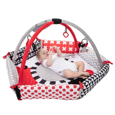 Canpol babies Kontrasztos játszószőnyeg peremmel SENSORY