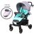 Mama Kiddies Light4 Go Sport babakocsi türkiz-szürke színben + Lábzsák + Ajándék