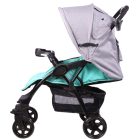 Mama Kiddies Light4 Go Sport babakocsi türkiz-szürke színben + Lábzsák + Ajándék