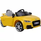 Audi TT RS Roadster elektromos autó távirányítóval sárga színben (dupla motor és akkumulátor)