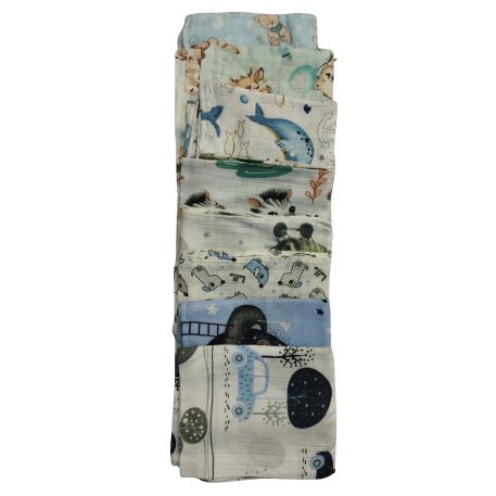 1 db Minőségi mintás textilpelenka - fiús