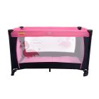 Baby Mix čierno ružová cestovná postieľka + darček sieťka proti hmyzu